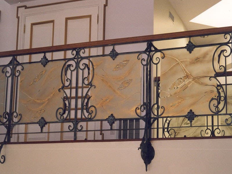 COLORED GLASS RAILING (G-RL16)