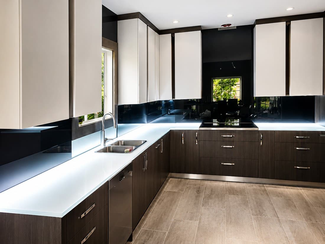 Kitchen glass countertop (KC615)