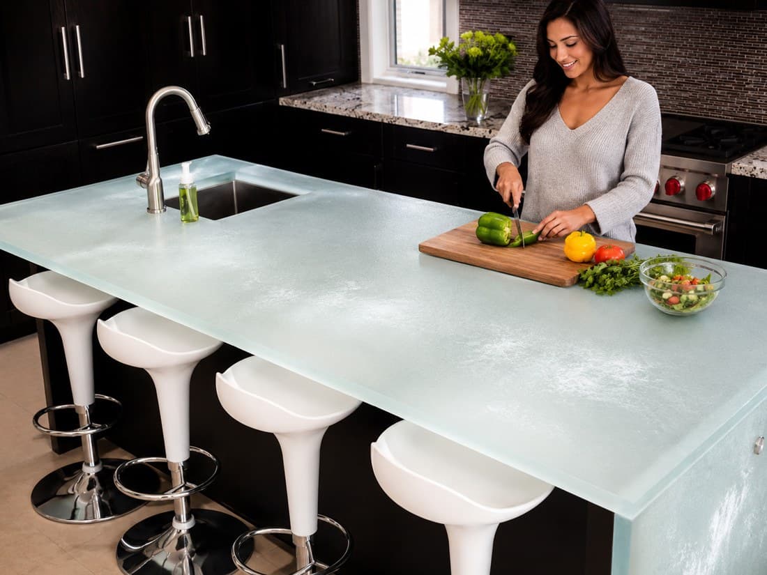 Kitchen glass islands (KI72)