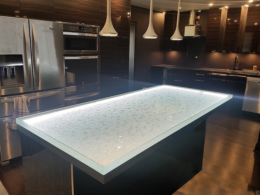 TEXTURED GLASS ISLAND (KI68)