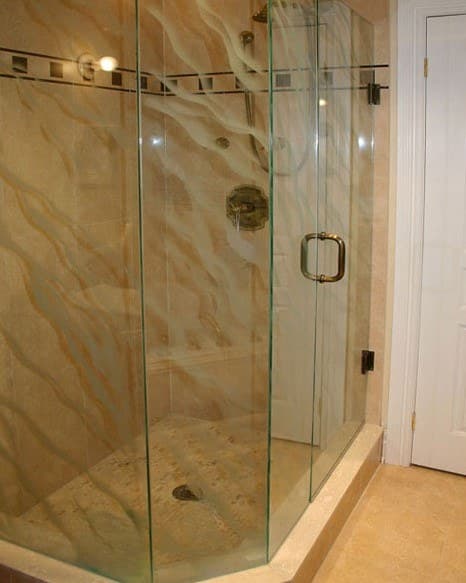 DECORATIVE GLASS SHOWER ENCLOSURE (SHD112)