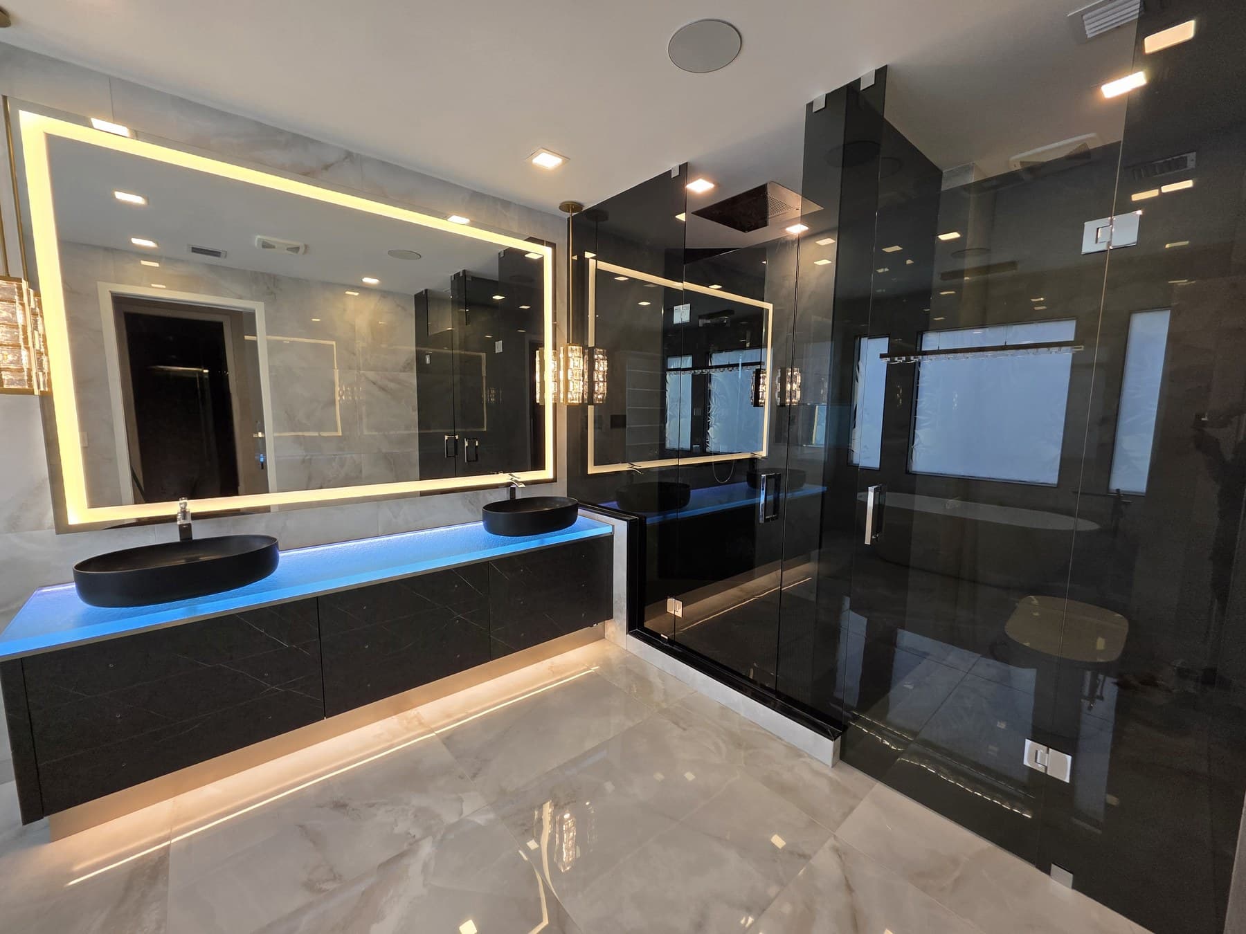 Grey Glass Shower Enclosure (SHD201)