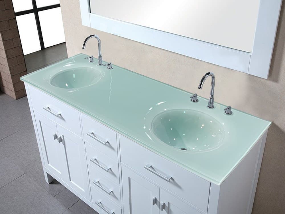 DOUBLE INTEGRATED GLASS SINK (IS792)