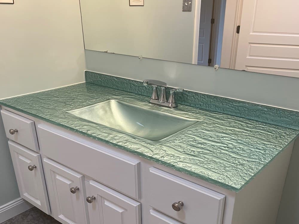 INTEGRATED GLASS SINK (VITRA) (IS72)