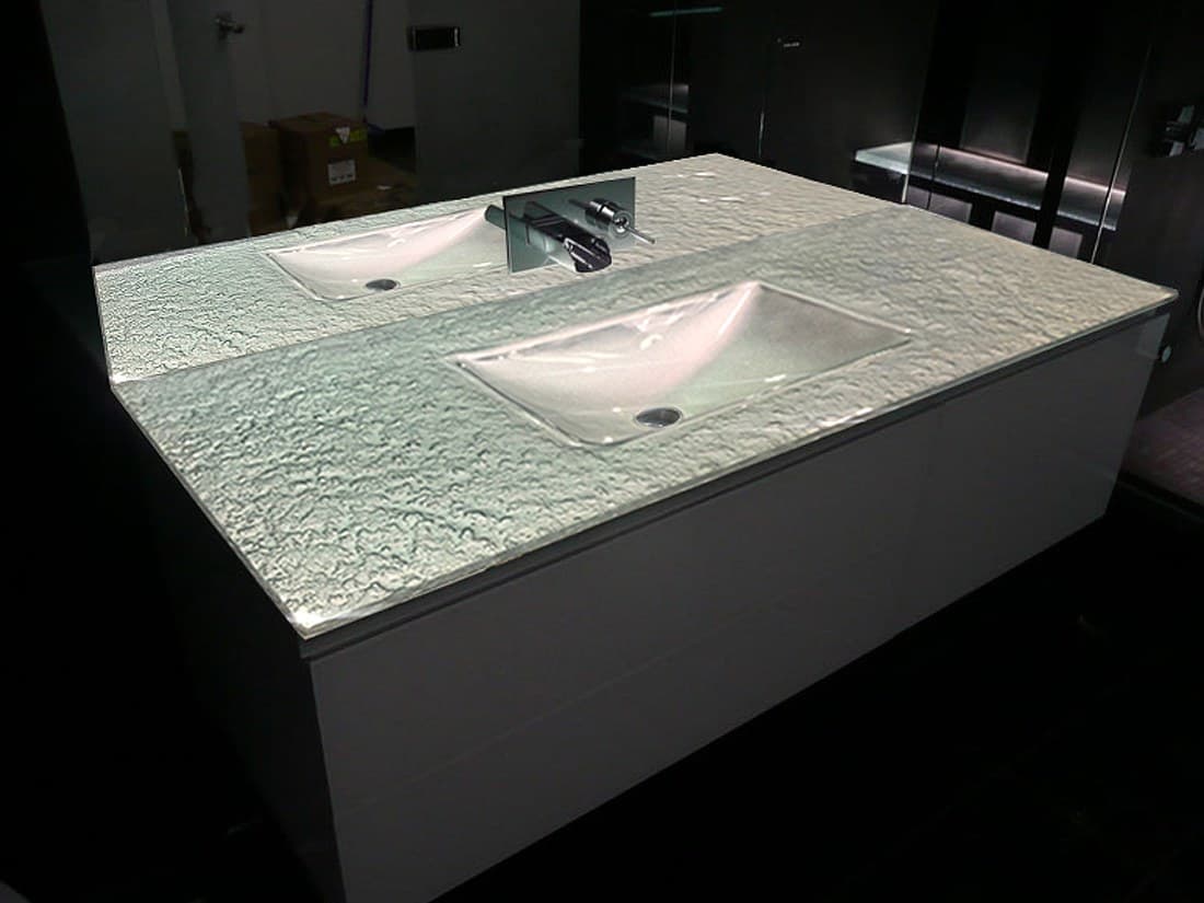 INTEGRATED GLASS SINK (VITRA) (IS64)