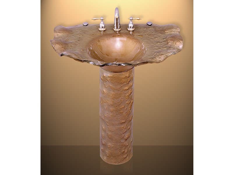 Glass Sink - "Oyster" (Antique) (PDS1)