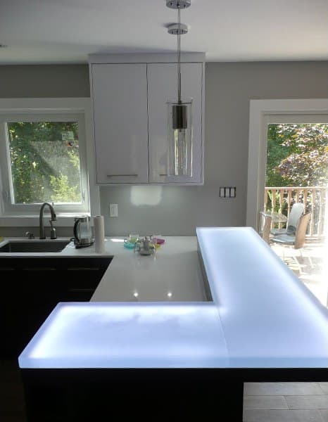 RAISED GLASS COUNTERTOP 1 1/2" (RB36)