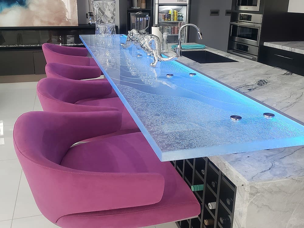 RAISED GLASS COUNTERTOP (RB274)