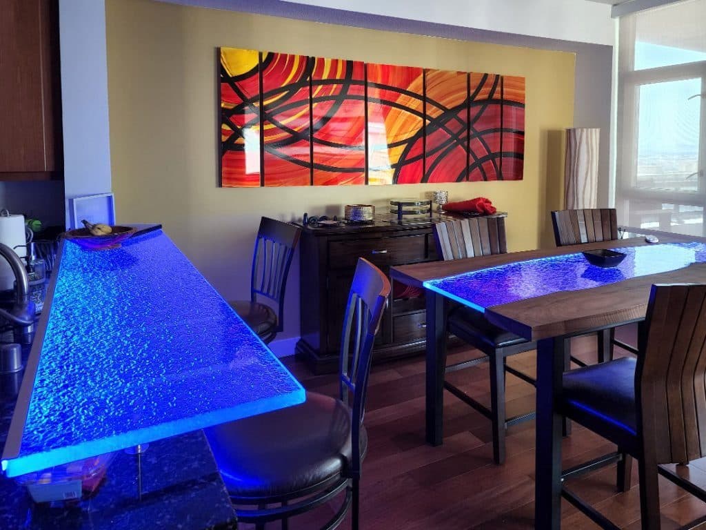 Do glass countertops stain?