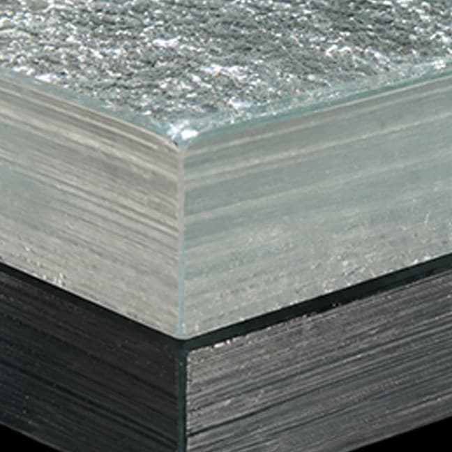 Brushed polished edge (semi-clear)