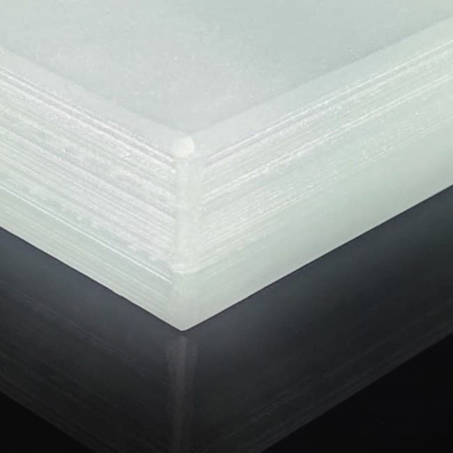 Brushed polished edge (satin)