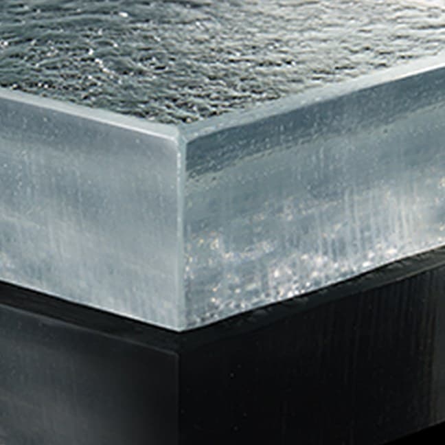 Fire polished edge (clear)