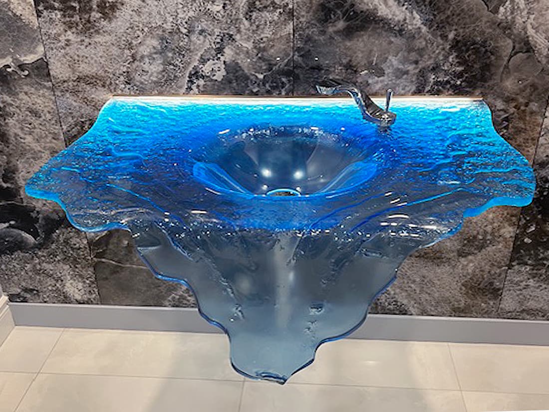 Wall-Mount Glass Sinks