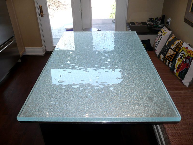 glass dining table