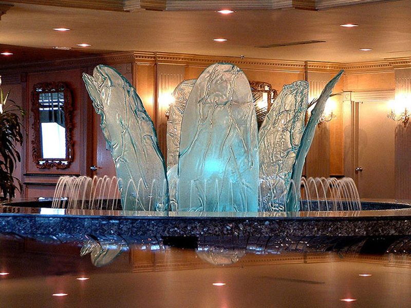 glass backsplash