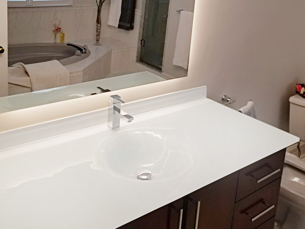 glass sink