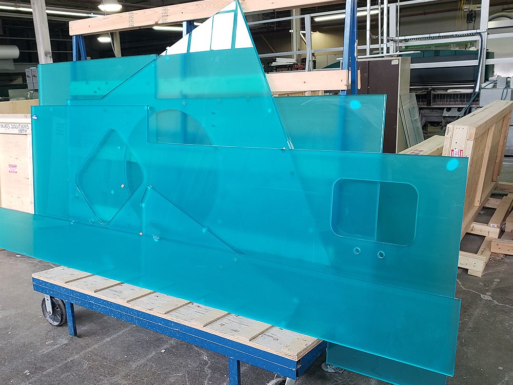 glass counter production