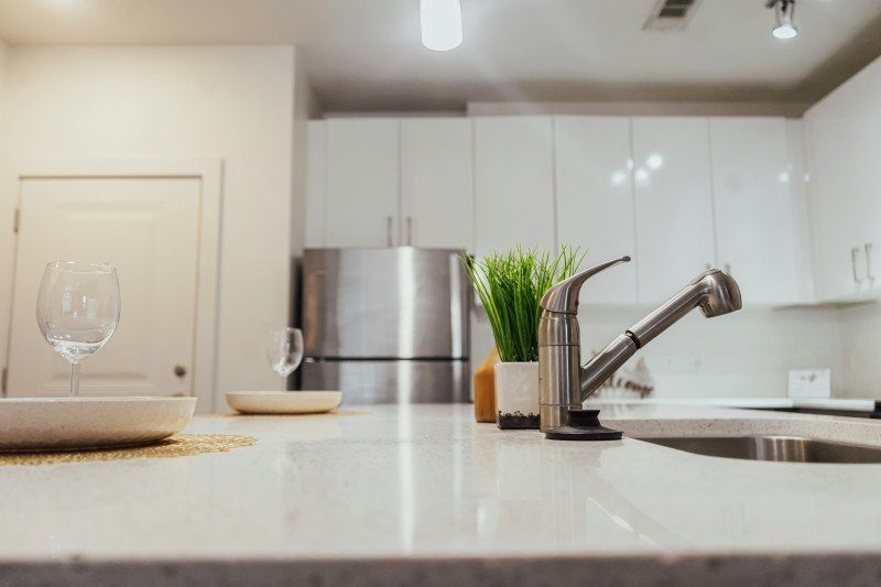 Glass bathroom counters