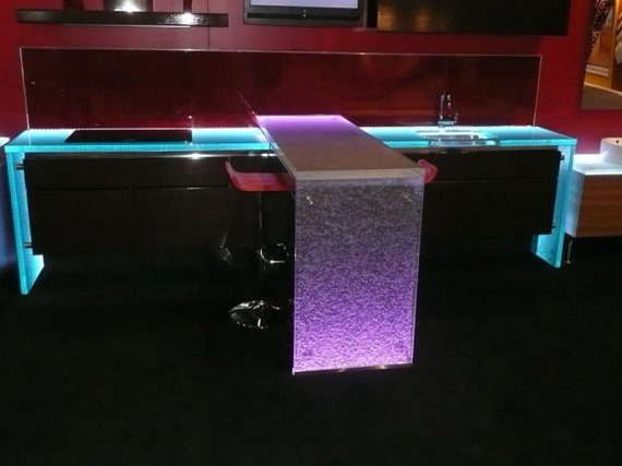 colored glass countertop