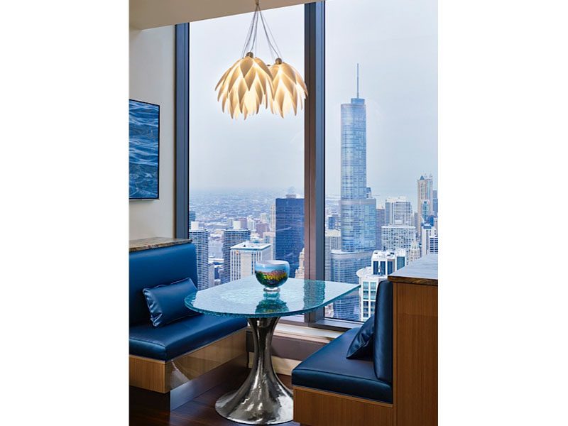 glass dining table
